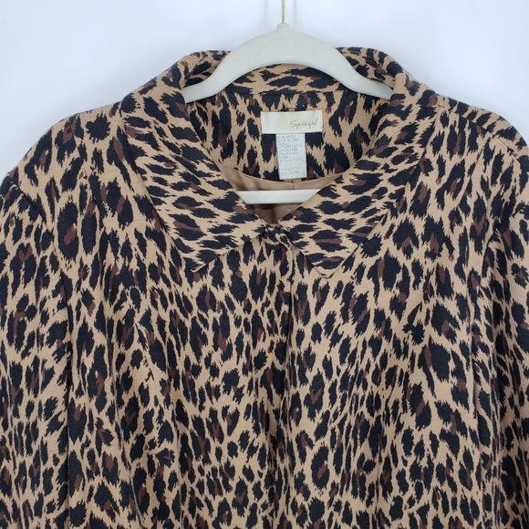 Spiegel Leopard Swing Jacket Sz 20W - Picture 3 of 7